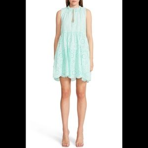 Steve Madden BB Dakota The Papaya Babydoll Dress Bay/Aqua Green Size XL